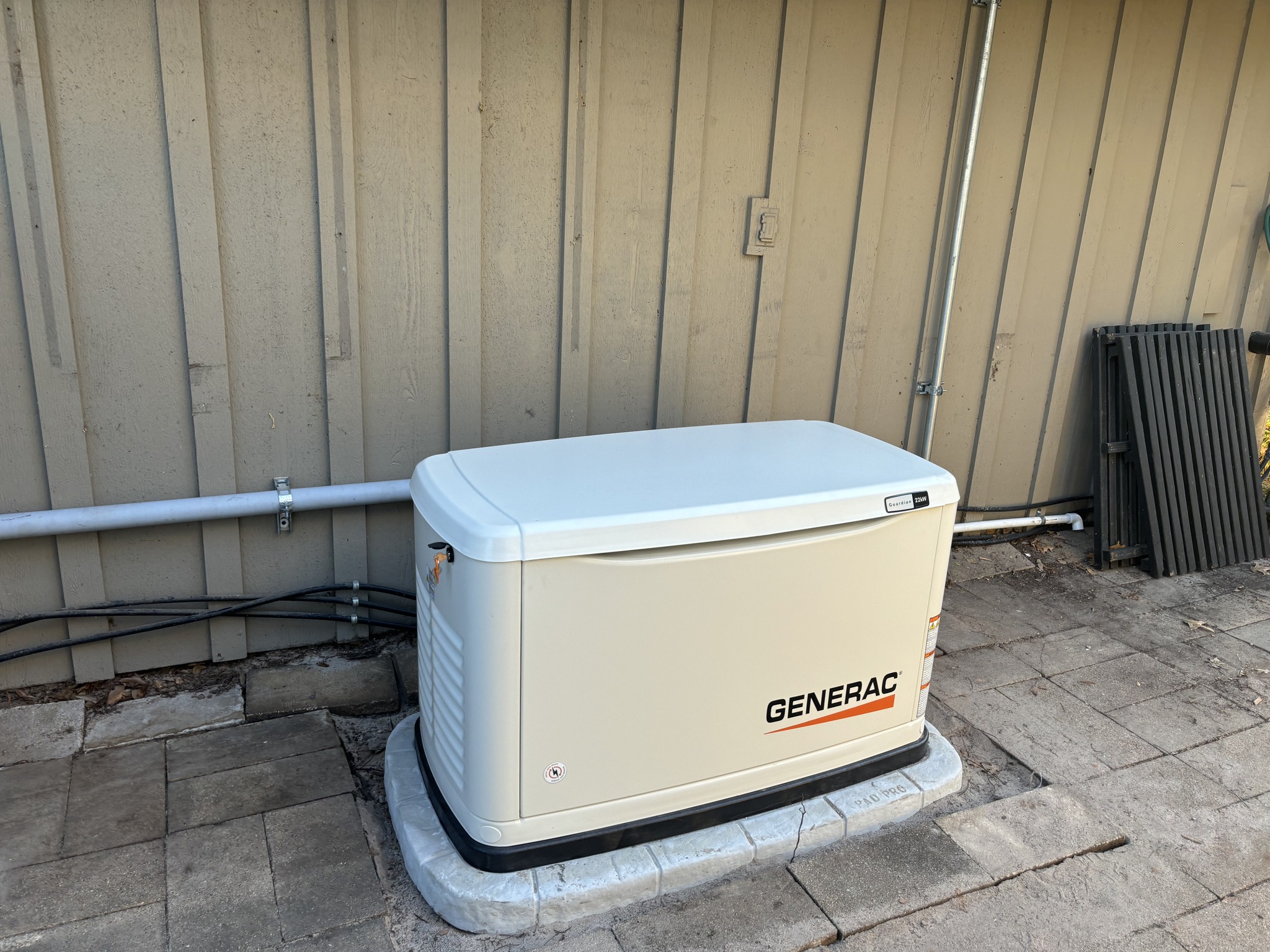 generac standby generator installation for a home by an expert electrician in Spring, TX