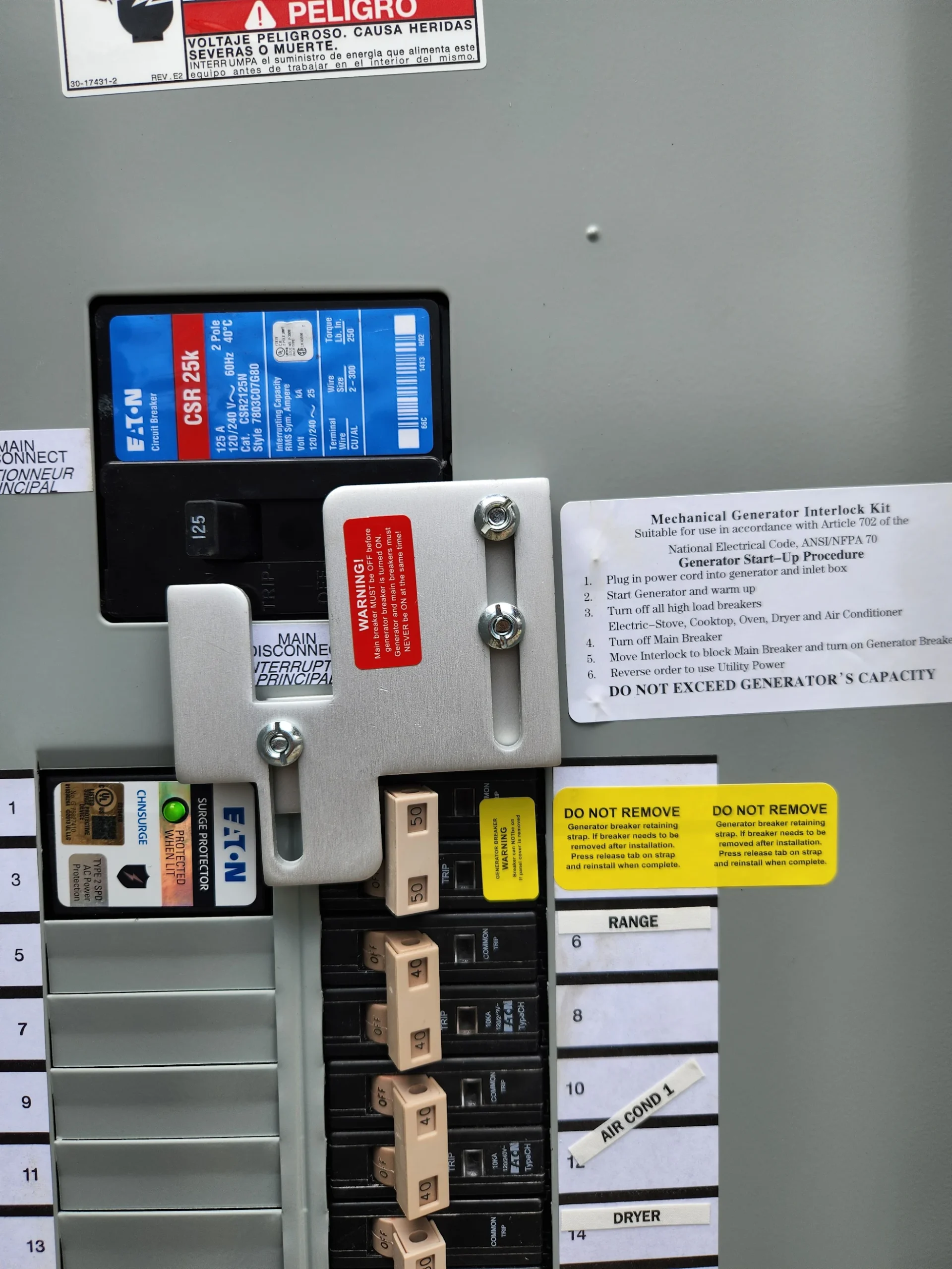 circuit breaker installation for a house in spring, tx.
