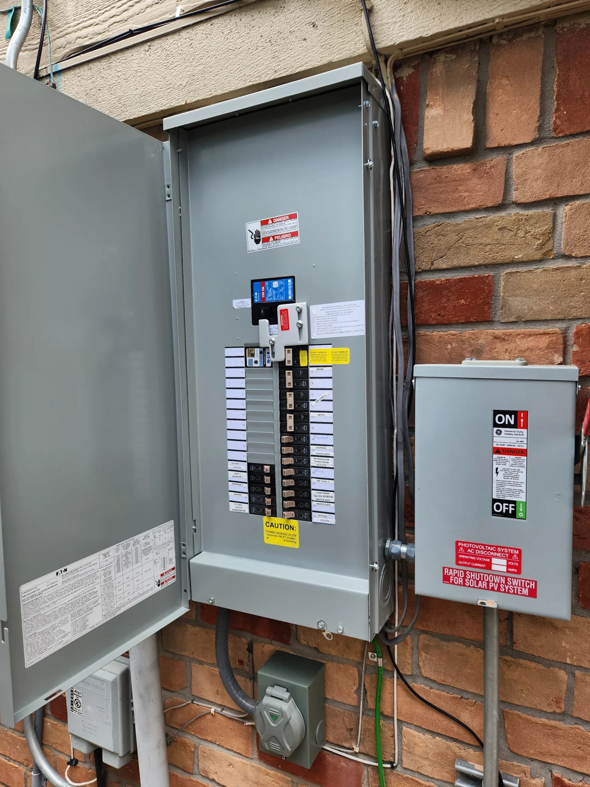newly installed circuit breaker in Spring, TX by a licensed electrician.